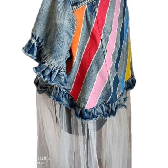 OOAK Wren & Glory" Dream Baby Dream" Custom Jean Jacket - Picture 4 of 14